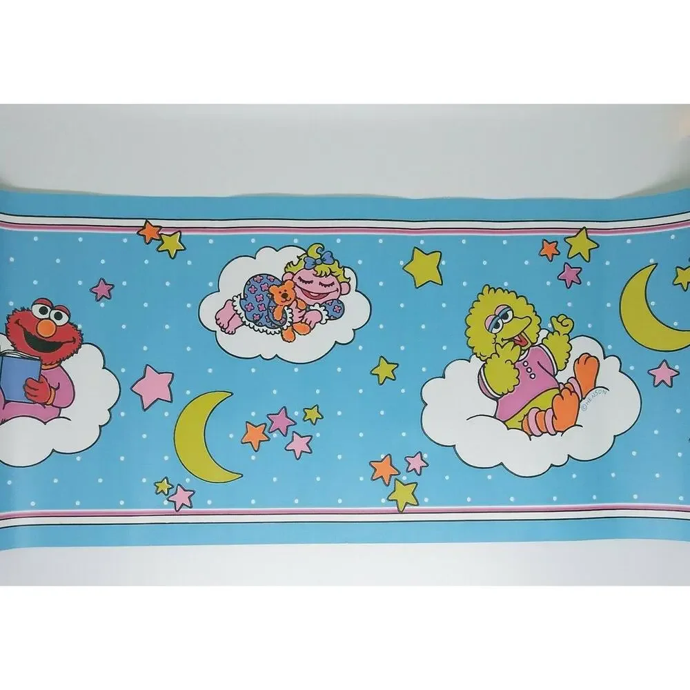 Sesame Street Wallpaper Border- Nursery Baby - Pattern SHB266